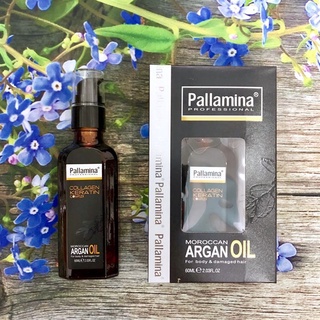 TINH DẦU PALLAMINA ARGAN OIL SERUM DƯỠNG BÓNG PHỤC HỒI TÓC CAO CẤP, CHỐNG XƠ RỐI, GIỮ NẾP NHẸ 60ML