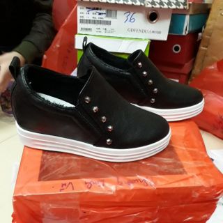Giày slipon độn đế size 36