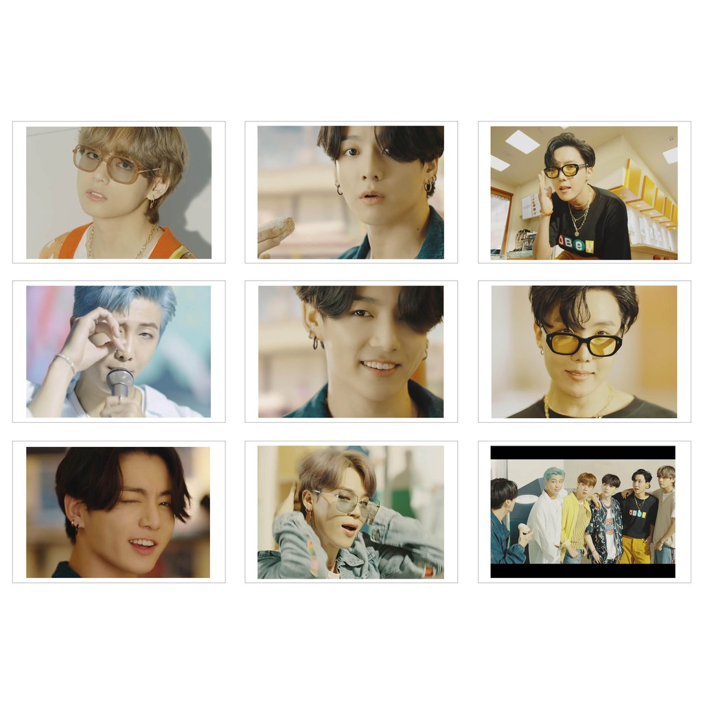 [Ép Lụa] Lomo Card BTS - MV Dynamite ( 36 ảnh)