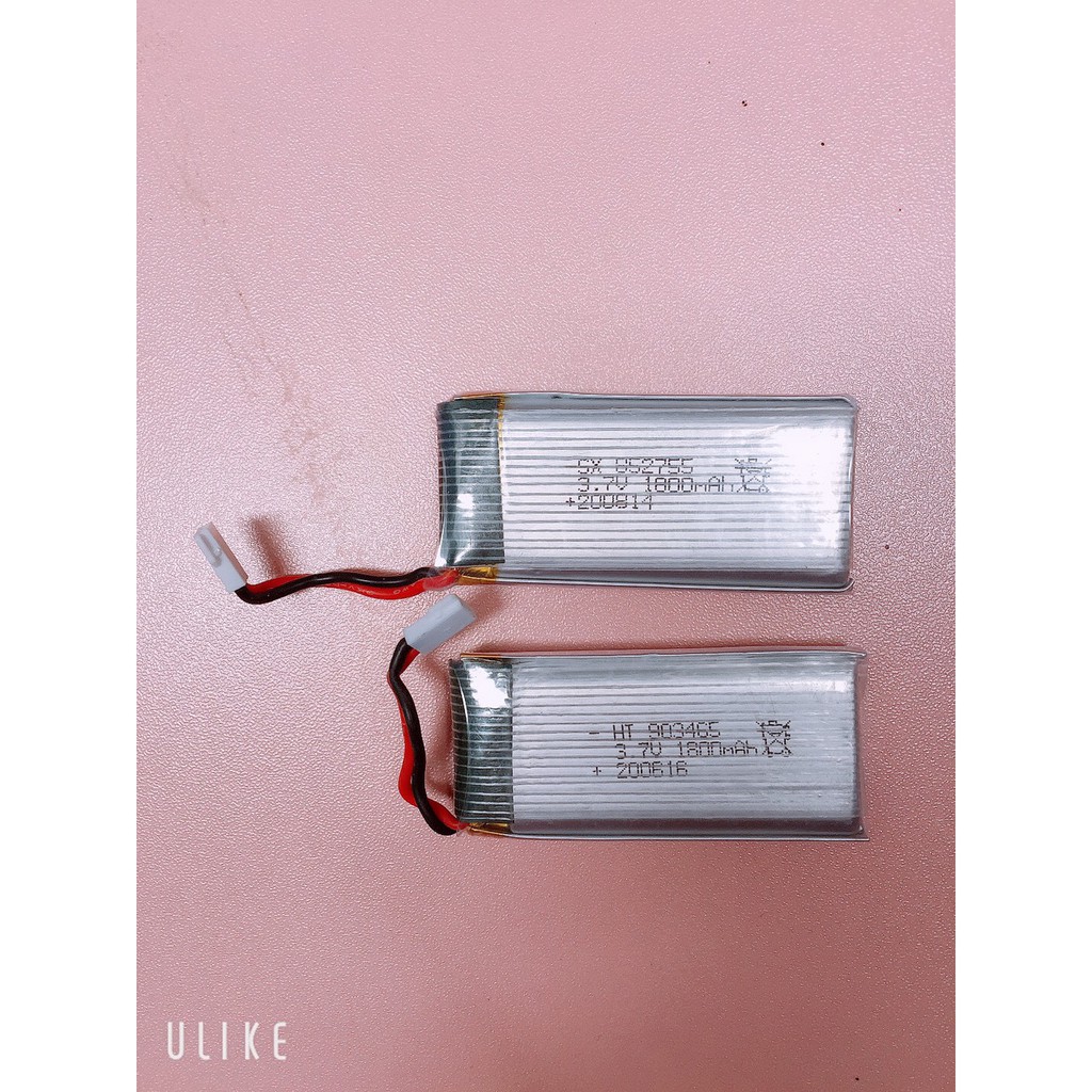 [Dung lượng chuẩn] Pin Máy Bay Điều Khiển Dung Lượng Cao 3.7V 1800mAh, Pin Dự Phòng Máy Bay