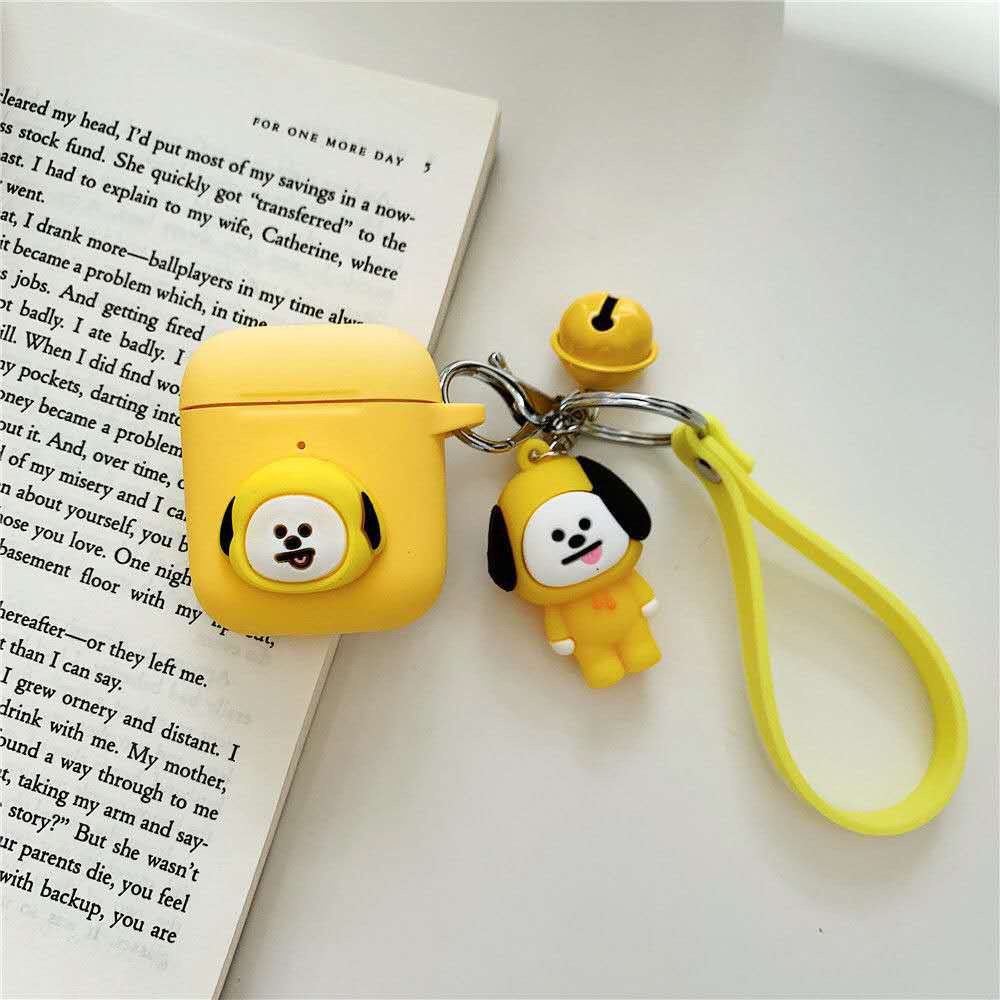 Vỏ bảo vệ hộp sạc tai nghe Airpods Pro Bluetooth chất liệu silicon chống rơi họa tiết hoạt hình dễ thương