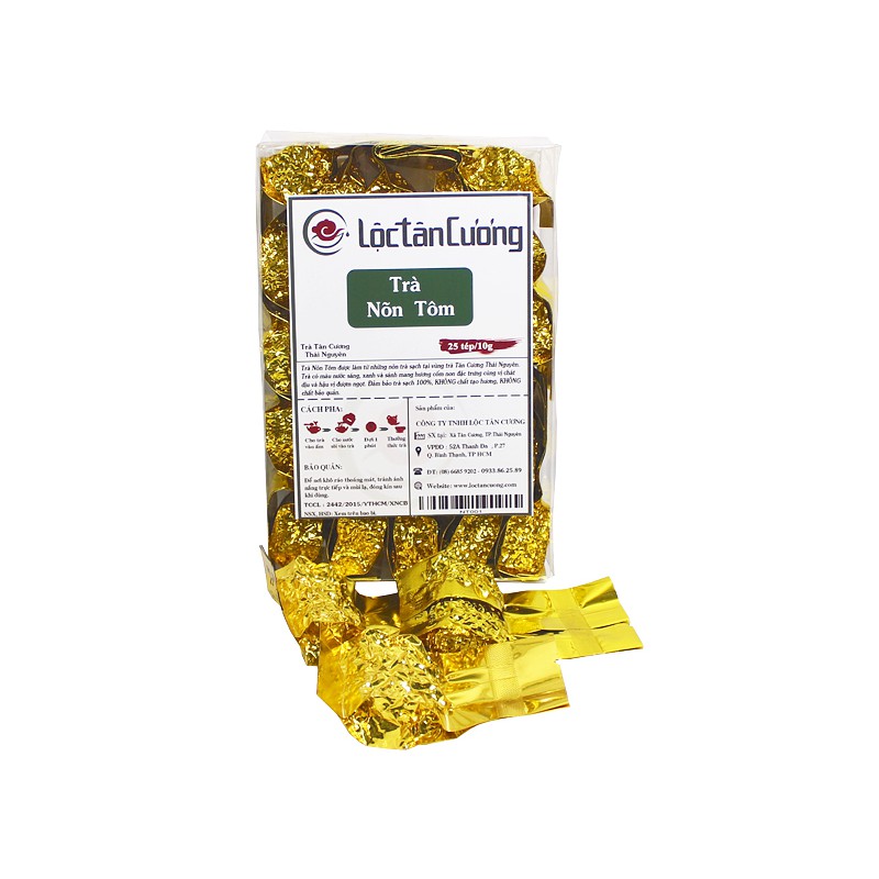 Trà xanh nõn tôm Lộc Tân Cương Hộp 25 Tép 250G | BigBuy360 - bigbuy360.vn