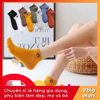 VB57 Tất nữ XẢ KHO Vớ gấu nữ siêu siêu đẹp, cotton cao cấp, nhẹ, thoáng, hút mồ hôi Vbig Mart