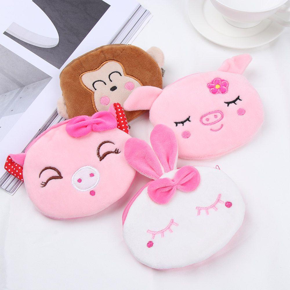 Ví Đựng Tai Nghe / Tiền Xu / Dây Cáp Sạc USB Họa Tiết Hoạt Hình Dễ Thương