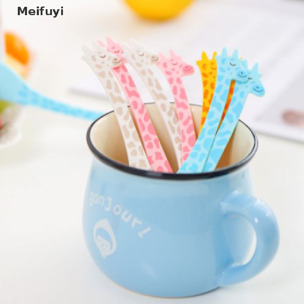 Bộ 12 Nĩa Ăn Trái Cây Hình Hươu Cao Cổ Hoạt Hình