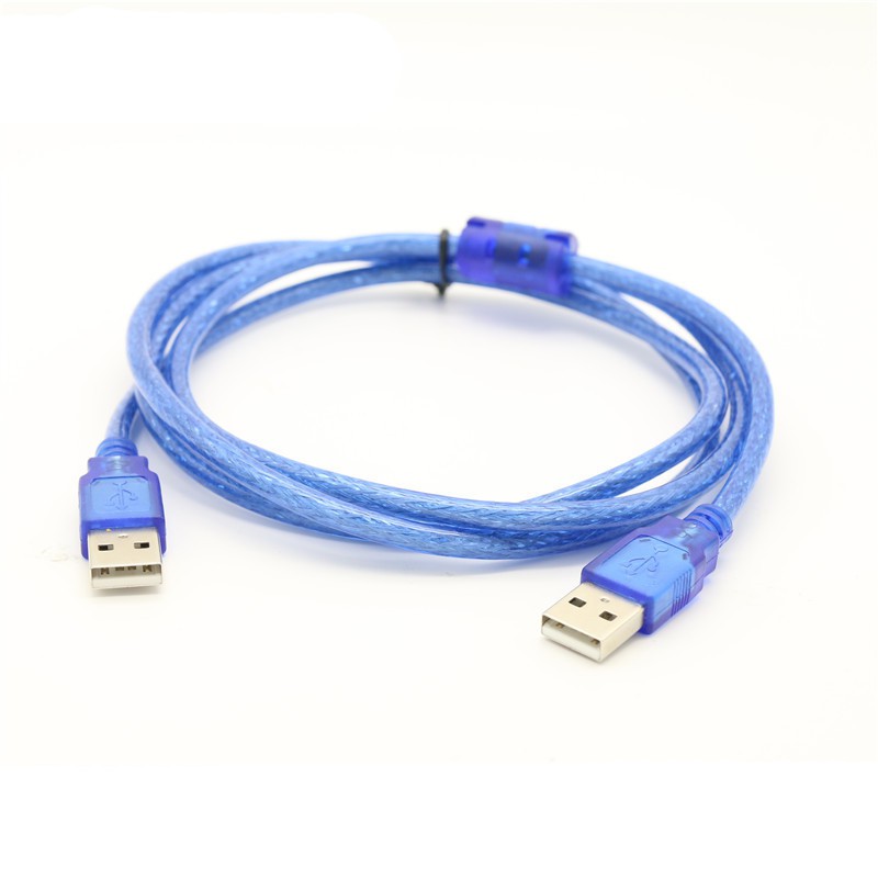 Cable USB 2 đầu màu xanh chống nhiễu loại tốt - 1.5m