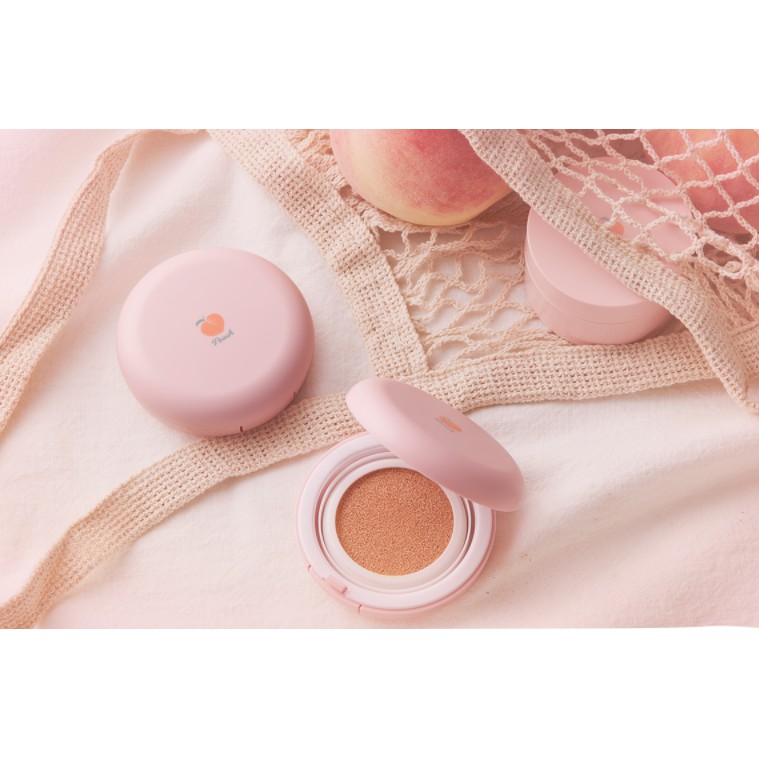 Phấn Nước SKINFOOD PEACH COTTON BLUR CUSHION SPF50+PA+++ 15g