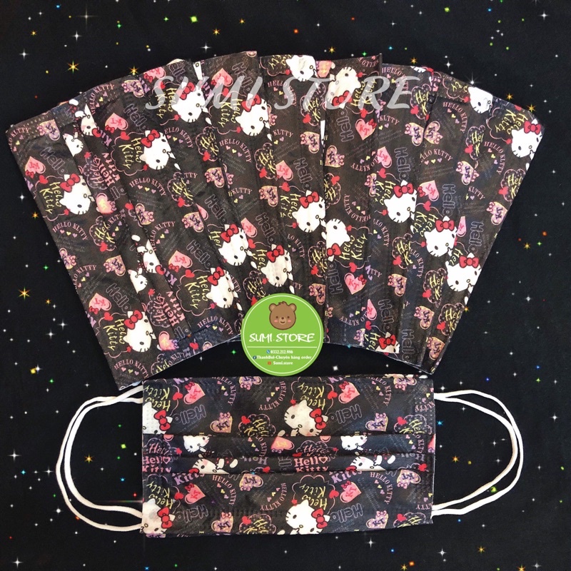 Khẩu Trang Cao Cấp 4 Lớp Gấu Hoạ Tiết Hoạt Hình Garcotex Fashion Mask (Phiên Bản Giới Hạn) | BigBuy360 - bigbuy360.vn