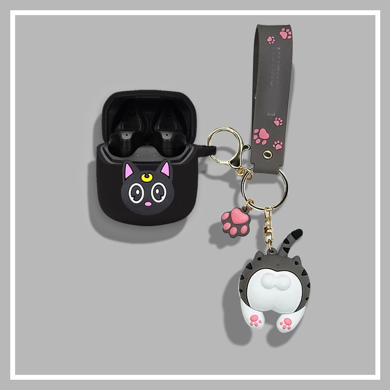 Vỏ Bảo Vệ Hộp Sạc Tai Nghe Bluetooth JBL CLUB PRO + / T220 TWS T220 T225 Bằng Silicon Họa Tiết Hoạt Hình Dễ Thương