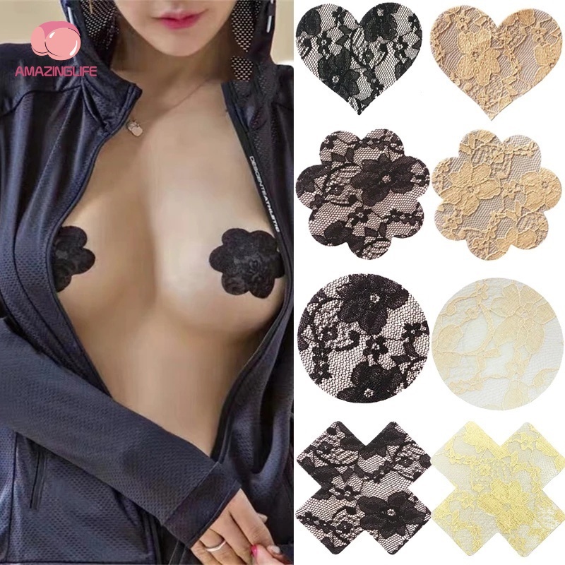 Vỏ Bọc Dán Nâng Ngực Bằng Ren Vô Hình Quyến Rũ Có Thể Tái Sử Dụng Cho Nữ