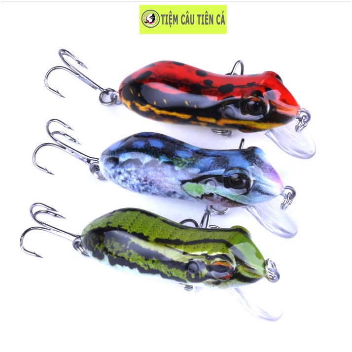 Mồi Lure Crank giả ếch đi tầng nước lửng | Dài 6cm Nặng 10g | Hengjia - FO014 | Tiệm Câu Tiên Cá
