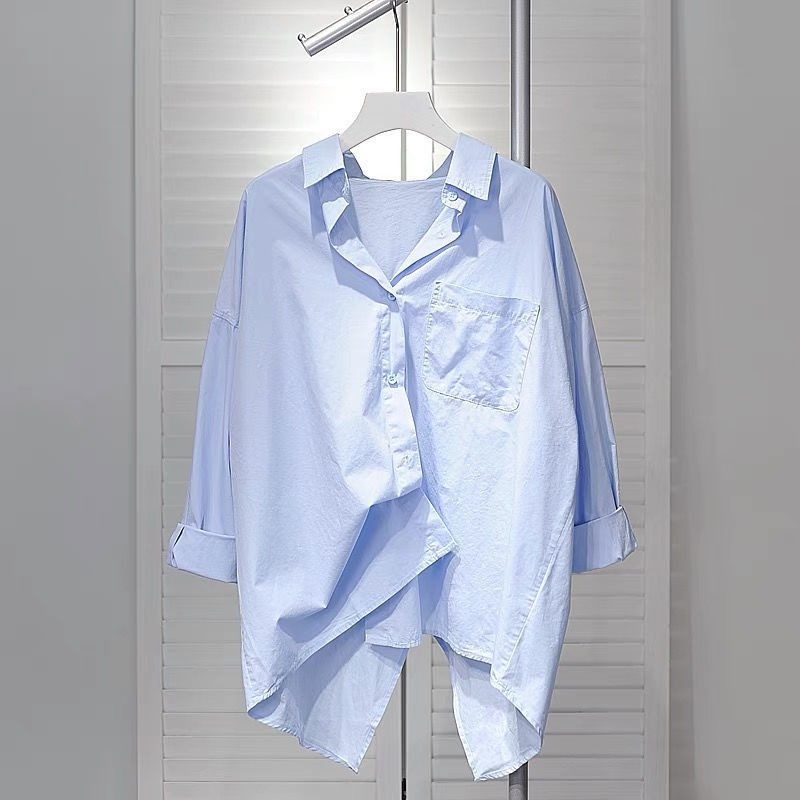 Áo Sơ Mi Nữ Dài Tay Cổ Bẻ Thời Trang Hàn