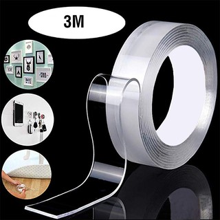 Băng keo dán dính 2 mặt đa năng trong suốt tiện dụng 3m siêu dai siêu dính namshopmen