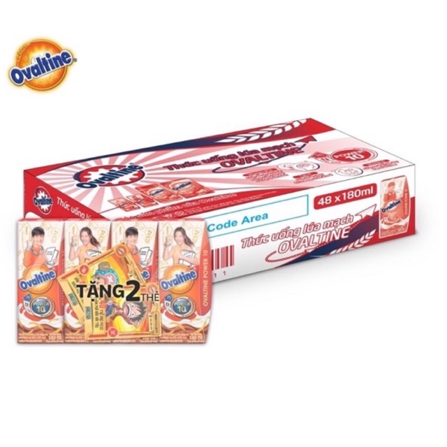 Thức Uống Lúa Mạch OVALTINE - 48 hộp x 180ml