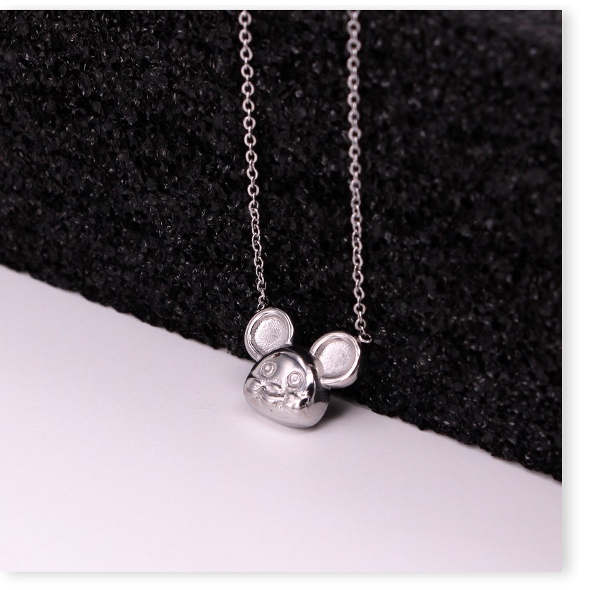 Dây chuyền vòng cổ nữ titan mặt chuột X8-203 - CAM KẾT KHÔNG GỈ, KHÔNG BAY MÀU - BẢO HÀNH 12 THÁNG