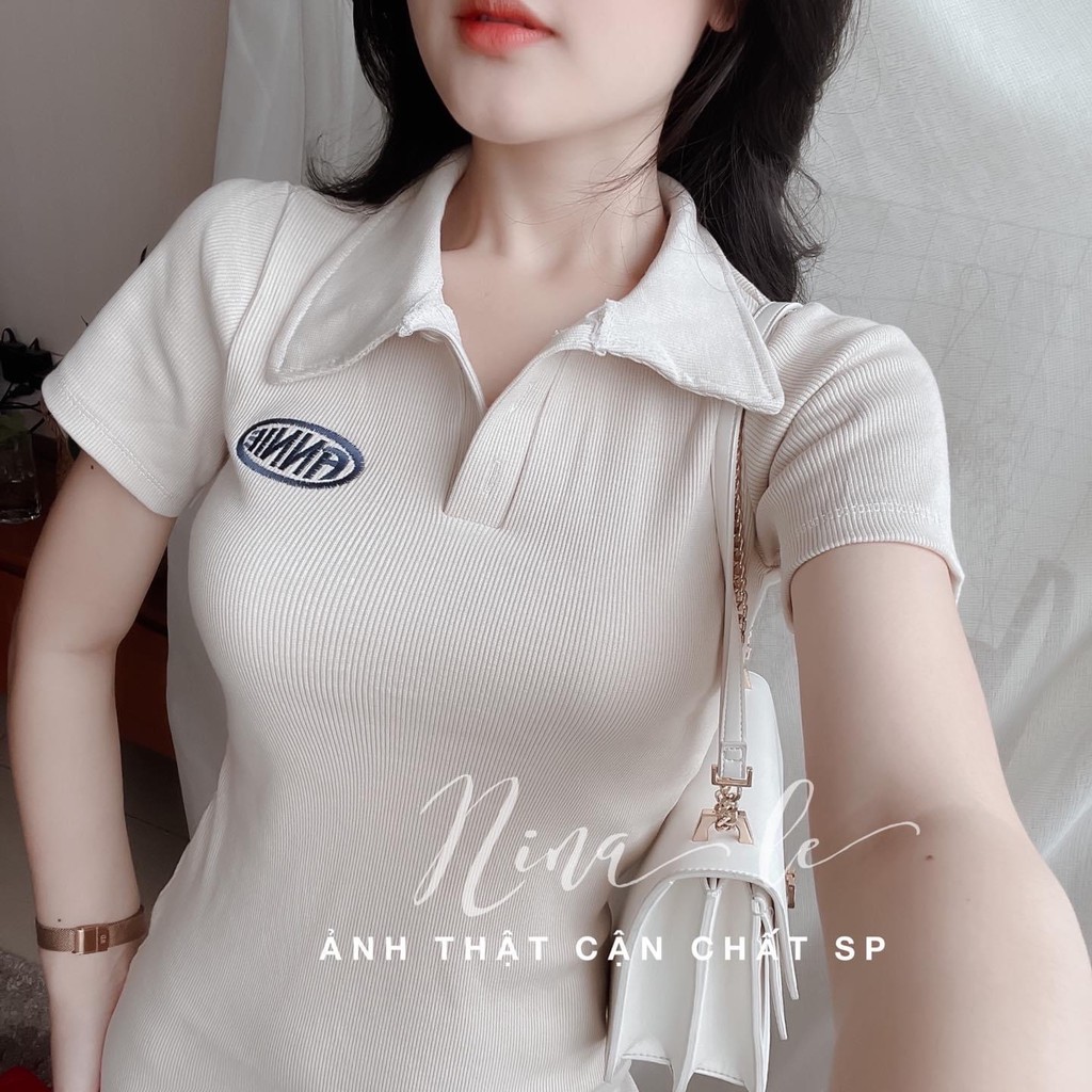 Đầm polo kem ANNIE