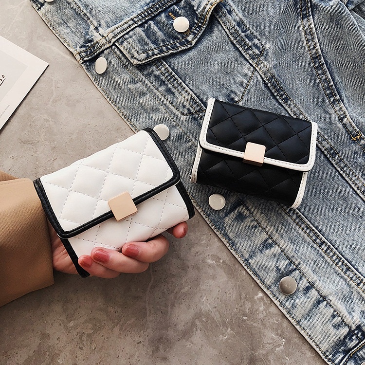 Ví card đựng thẻ mini nữ cầm tay Flum da mềm họa tiết quả trám 23C