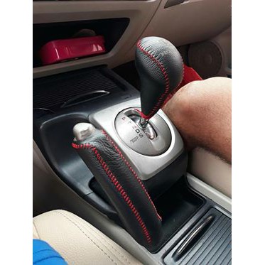 Bọc cần số, Tay Phanh xe HONDA CIVIC  SỐ TỰ ĐỘNG, DA BÒ NHIỀU MÀU SẮC.