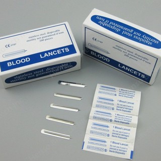 Hộp 200 chiếc kim nặn mụn chính hãng blood lancets