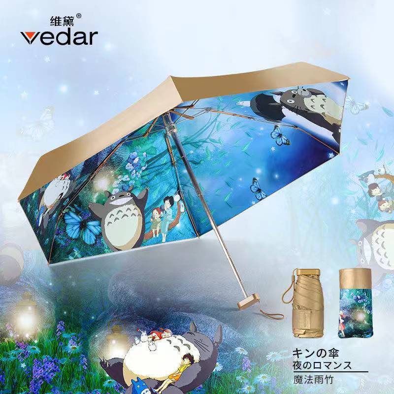 Dù Che Nắng Chống Tia Uv 50% In Họa Tiết Hoạt Hình Totoro