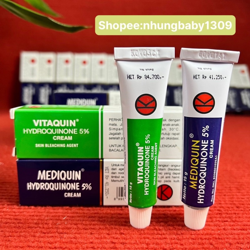 Hydroquinone 5% để làm sáng các đốm đậm màu trên da
