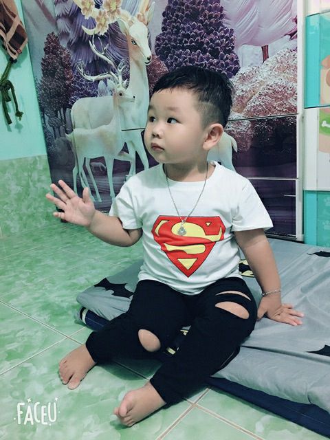 QUẦN LEGGING RÁCH GỐI  CỰC CHẤT CHO BÉ TRAI BÉ GÁI
