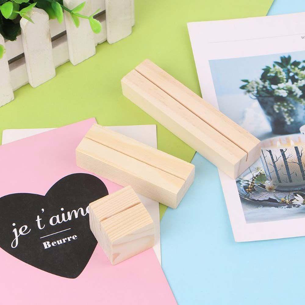 PEWANY Giá Đỡ Kẹp Ảnh / Thẻ Ghi Chú Bằng Gỗ Tự Nhiên Trang Trí Nhà Cửa / Văn Phòng