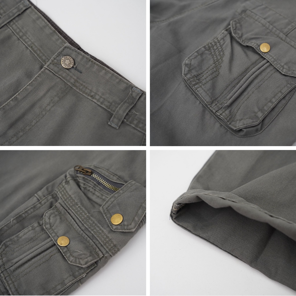 Quần cargo pants túi hộp version 1 TLS streetwear unisex chất liệu kaki cao cấp