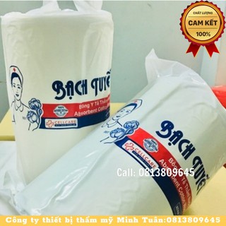 Bông cuộn bạch tuyết hàng chuẩn dai mềm lau cực sạch túi 1kg