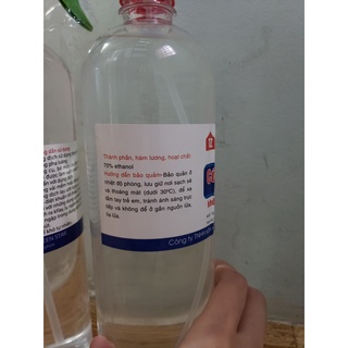 Cồn y tế ethanol 70 độ 1LÍT
