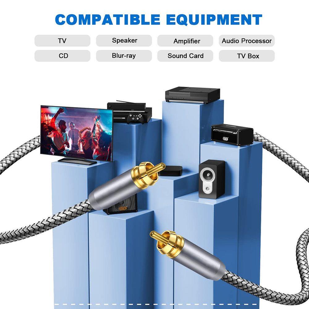 BTLIMER Dây Cáp Đồng Trục Khuếch Đại Âm Thanh OD 6.0
