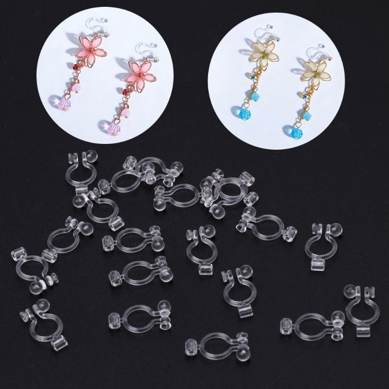 Set 20 móc khuyên tai dạng kẹp không cần xỏ lỗ