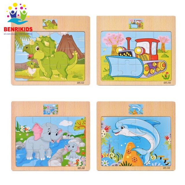 Tranh ghép gỗ 12 miếng