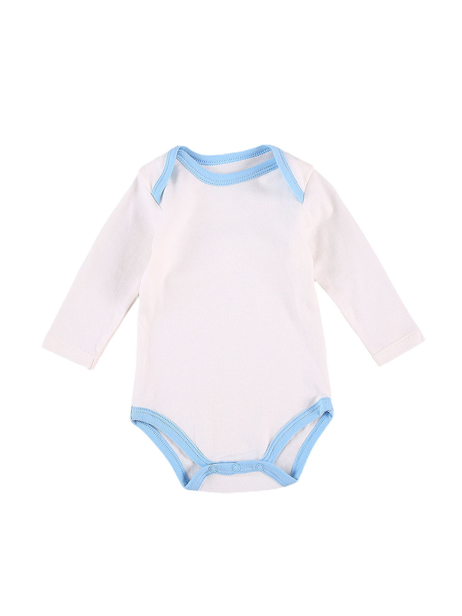 ✿-LZZ-✿-Baby Spring & Fall Romper, Patchwork Long Sleeve Envelope Neckline Romper, Button Closure One-piece Jumpsuit, 0-18 Months