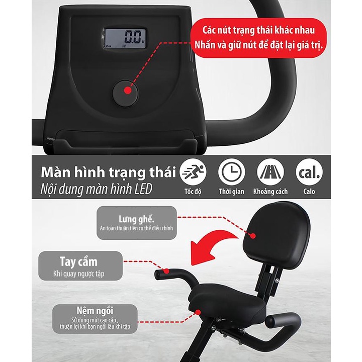 Professionall.gym19 - Exercise Mẫu YS04 (BLACK) Xe đạp tập thể dục Thái Lan Exercise Bike