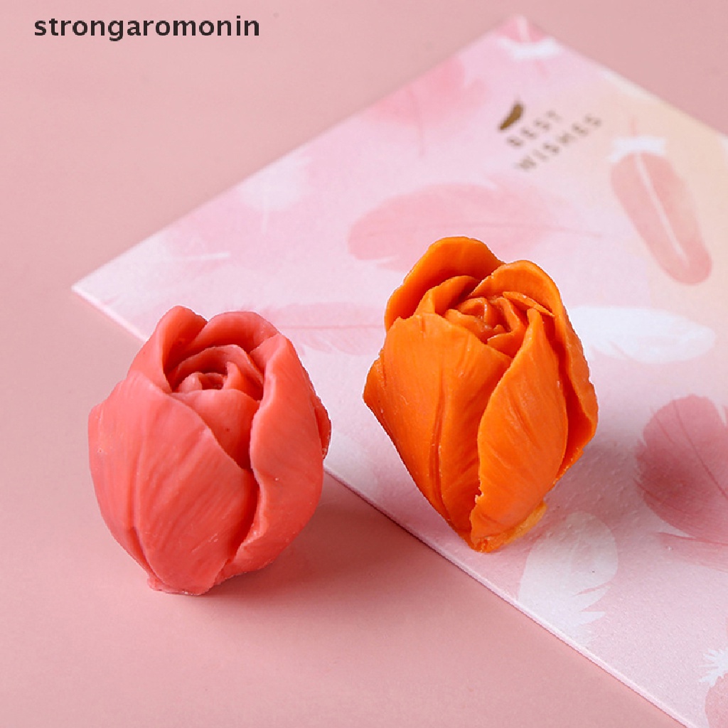 Khuôn Silicone Làm Xà Phòng / Nến Hình Hoa 3D DIY