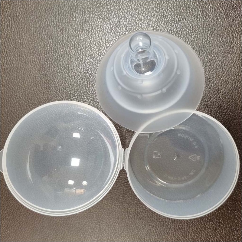Núm Vú Silicone Hai Lớp Bảo Vệ Đầu Ngực Cho Mẹ Bỉm Sữa