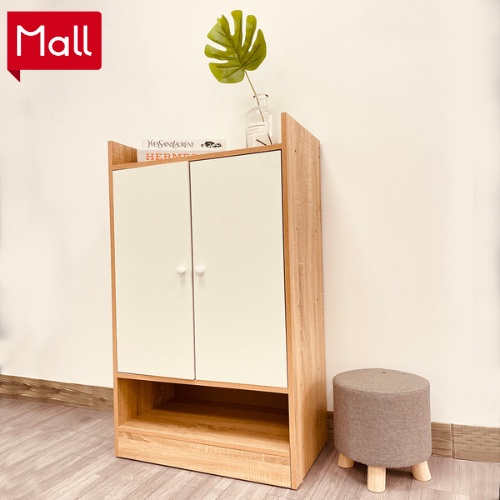 Tủ Giày Đa Năng Mutil 4F Có Ngăn Đựng Chìa Khóa Tiện Lợi Màu Trắng Vân Gỗ - Gp108