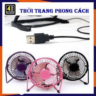 Quạt mini lồng sắt cổng usb đường kính 15cm siêu mát - quạt để bàn quạy 360 độ , quạt lồng sắt usb mini fan