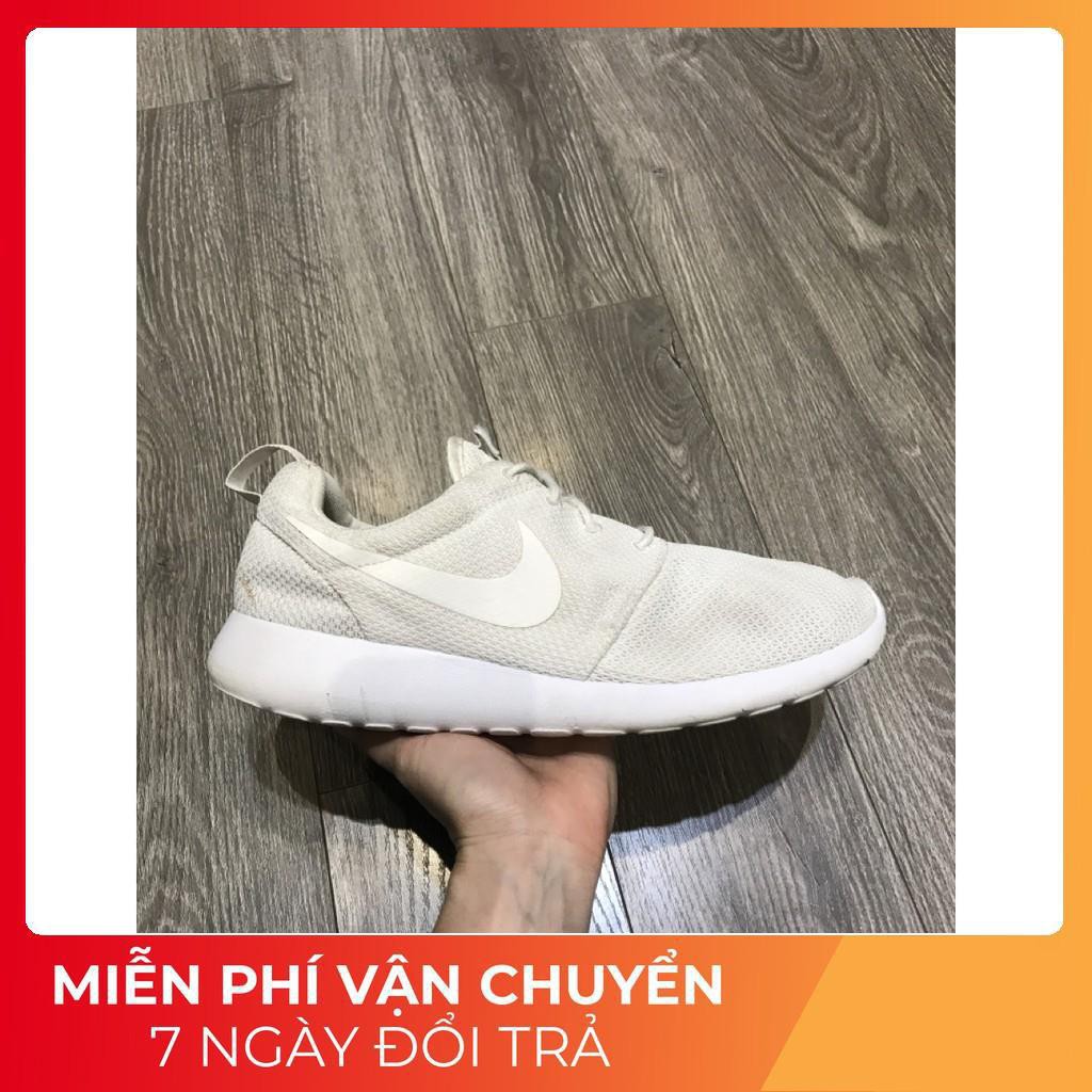 [ Sales 11-11] [Hàng Auth] Giày nike nike Roshe Run  2hand trắng 42.5 27cm . HOT . 11.11 L