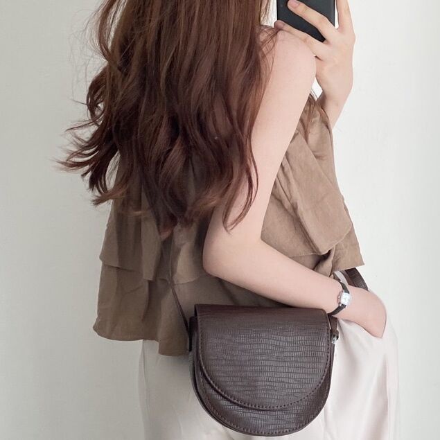 Áo hai dây croptop thiết kế bèo xếp nếp thời trang mới 45116