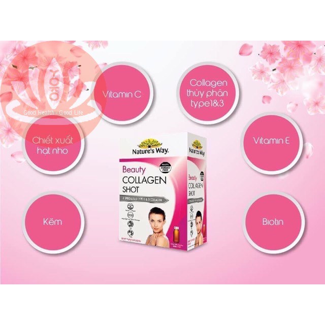 [Đã Dùng Là Thích Mê] Collagen Dạng Nước Natures Way Beauty Collagen Shot 10 Pack - Yoko Pharma | BigBuy360 - bigbuy360.vn