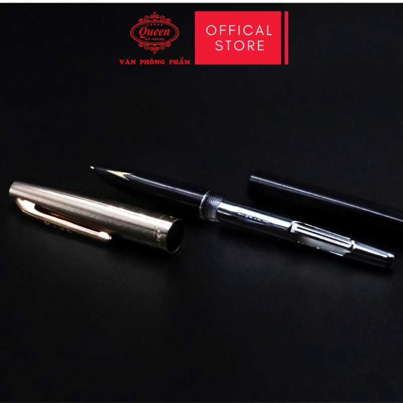 Bút máy Hero 329 chính hãng - Phiên bản quốc tế - Màu Xanh Lá/Đỏ/Đen - 1 Cây