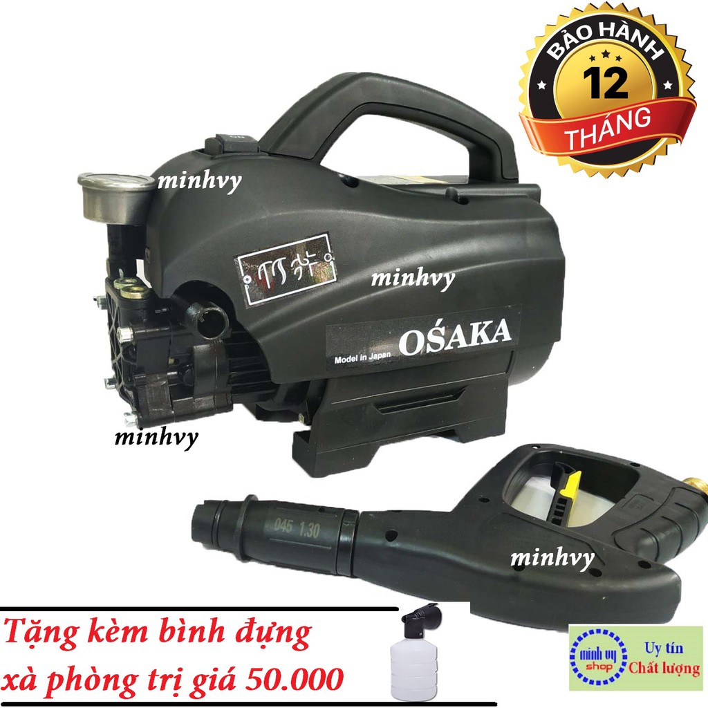 Máy Rửa Xe Osaka V2/Osaka RS1/Osaka R1- Thế Hệ 2- Đen - Tự hút -Tự Ngắt - BH 12 tháng