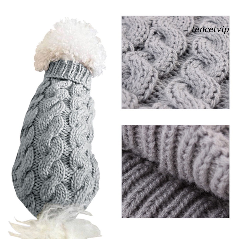 Áo sweater dệt kim thời trang thu đông dành cho thú cưng