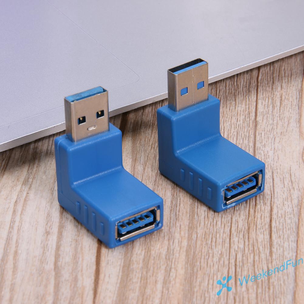 Đầu Chuyển Đổi Usb 3.0 Đầu Đực Sang Đầu Cái L 90 Độ | BigBuy360 - bigbuy360.vn