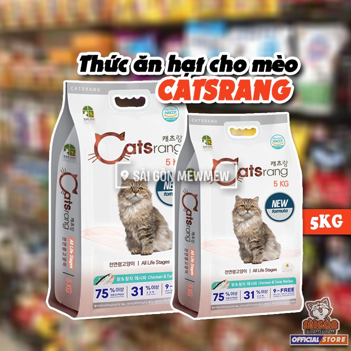 [MẪU MỚI] Thức ăn hạt CATSRANG cho mèo 5KG