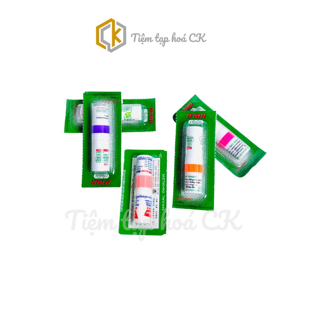 Ống Hít Thông Mũi Bạc Hà 2 Đầu Green Herb Thái Lan
