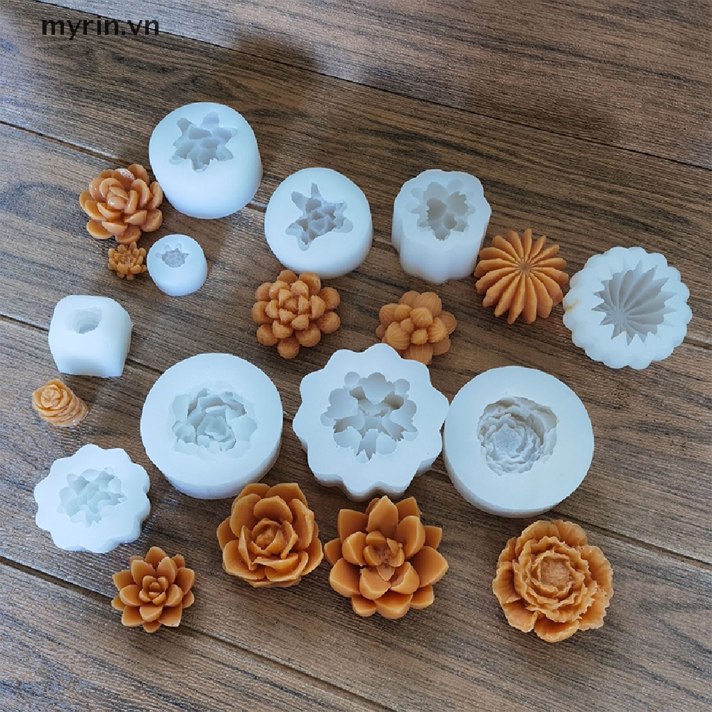 Khuôn Silicone Tạo Hình Làm Chậu Hoa / Nến DIY