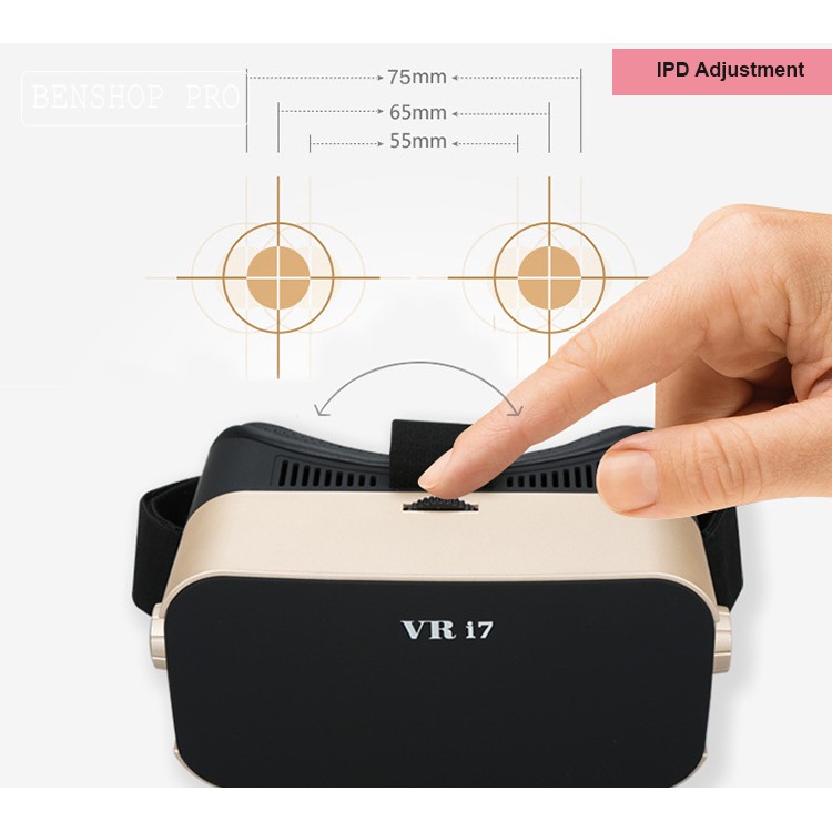 Kính xem phim 3D thực tế ảo dành cho điện thoại VR i7